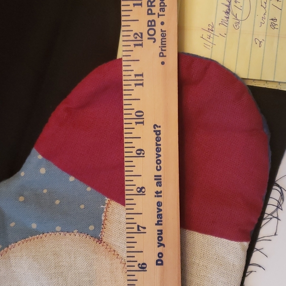 Appliqued Snowman Christmas Stocking - Picture 9 of 11